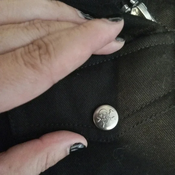 Tripp NYC double rider jacket goth punk vampire women's jacket size Medium - Picture 6 of 7